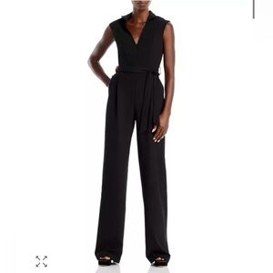 Black Halo V-Neck Black Jumpsuit